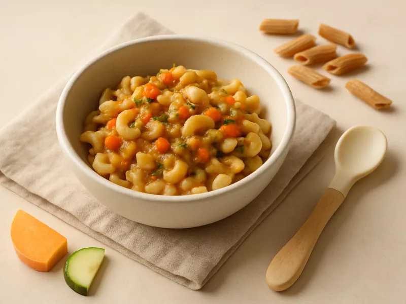 Verse linzenpasta of linzenmeel, heel en klaargemaakt voor een baby